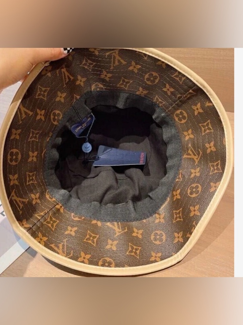 Canvas Bucket Hat - Brown - Picture 3 of 8